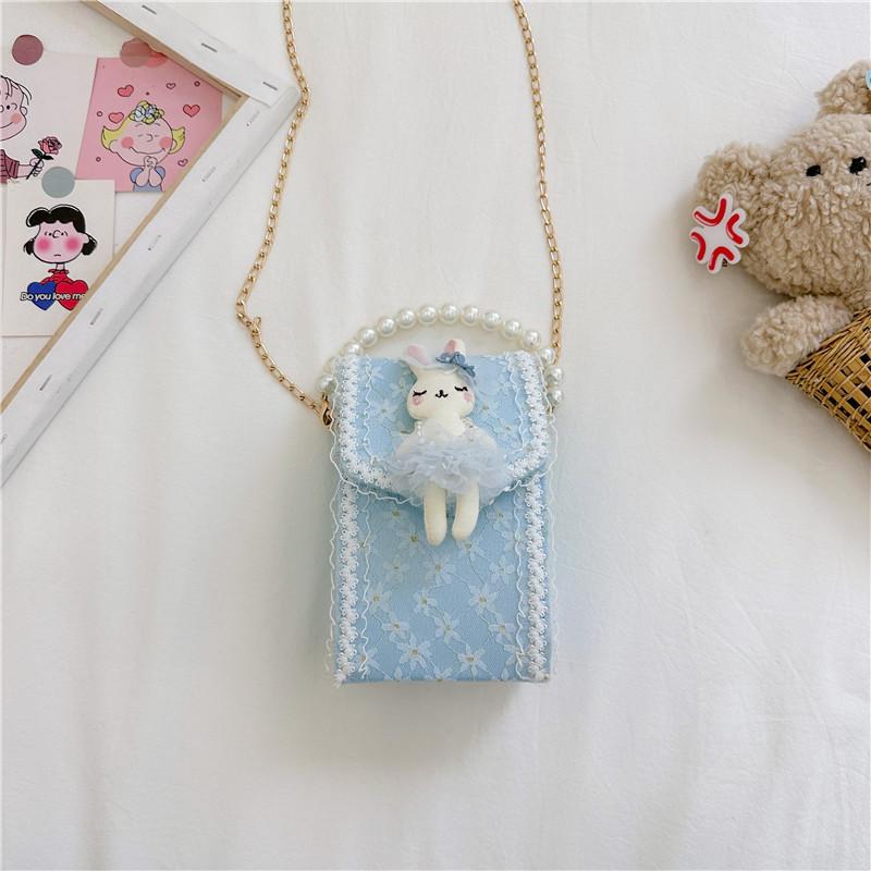 Adorable Children's Plush Doll Handbag With Fashionable Chain Strap For Girls