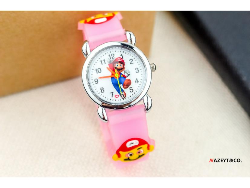 3D Silicone Cartoon Quartz Watch for Kids