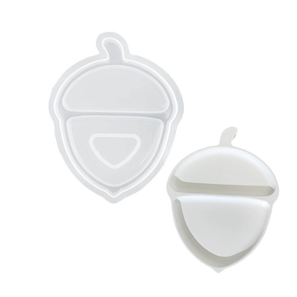 Creative Christmas Sturdy Silicone Resin Form Portable Flexible Dish Molds Stylish Epoxy Castes for Home Decoration