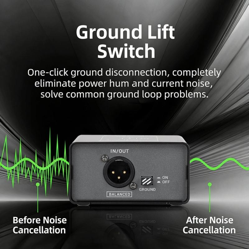 Sound Isolators with 3 Adjustable Gains Levels High Accuracy for Removing Current & in Mixer & Electric Guitars