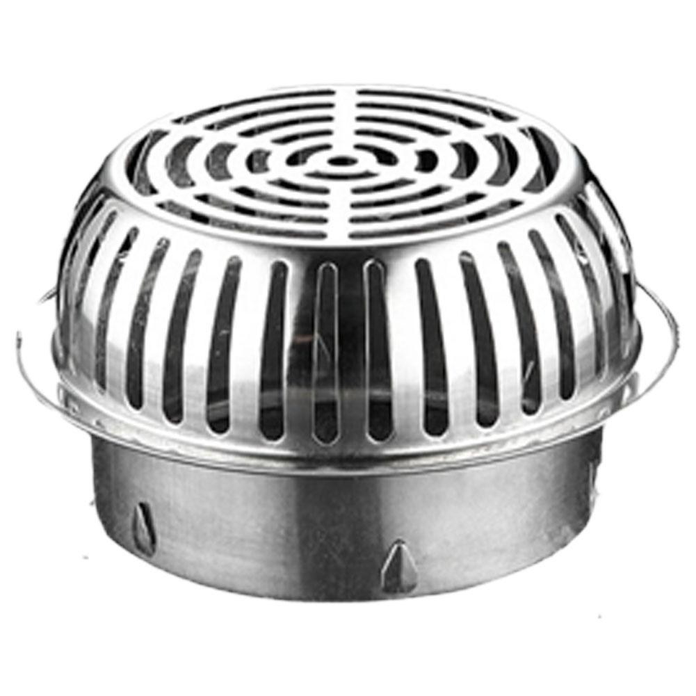 Balcony Roof Floor Drain Stainless Steel Round Large Displacement Anti-Clog Filter Screen Cover Outdoor Floor Drain Gutter Sewer