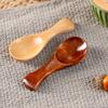 Mini Natural Wooden Short Handle Scoop Tea Honey Coffee Salt Sugar Spoon Cooking Tools Household Kitchen Gadgets