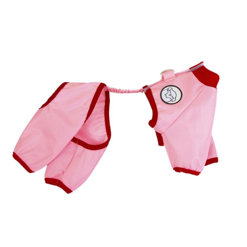 

Water Resistant Dog Jumpsuit with Insect Protections Four Leg Design Pet Clothes Perfect for Summer Outdoor Activity S розовый