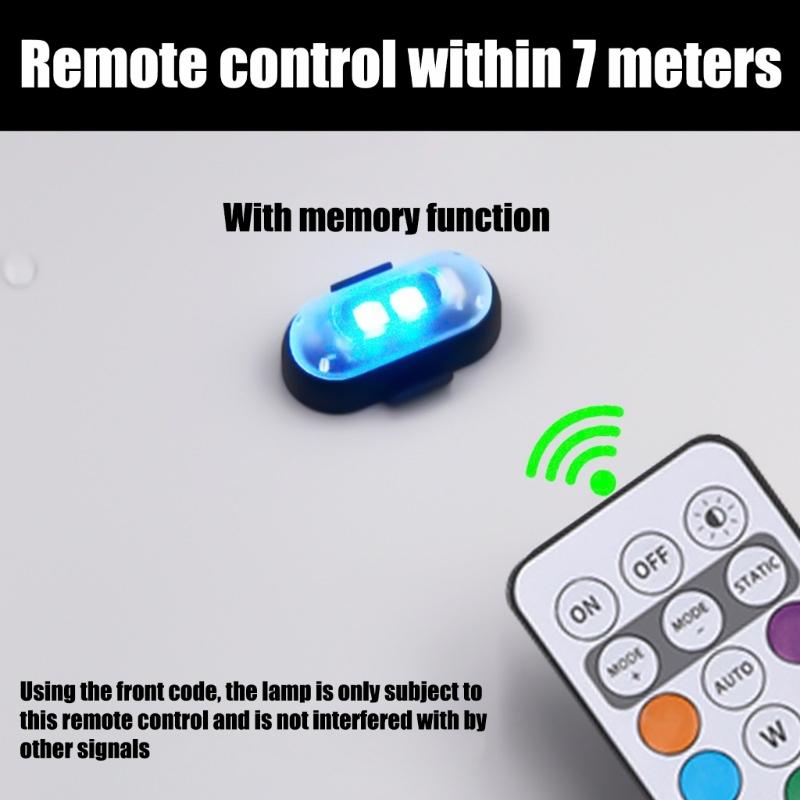 Waterproof Wireless LED Lights USB Charging  Wireless LED Flashing  Lights High Brightness Wireless LED Lights for Car Bike