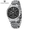 PAGANI DESIGN PD1827Newest 41mm Men Quartz Watches Japan TMI VK63 Vintage Five Bead Chain Strap Waterproof Luminous Reloj Hombre