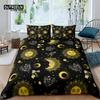 Home Living Luxury 3D Star Sun Print 2/3Pcs Comfortable Duvet Cover PillowCase Bedding Sets Kids Queen and King EU/US/AU Size