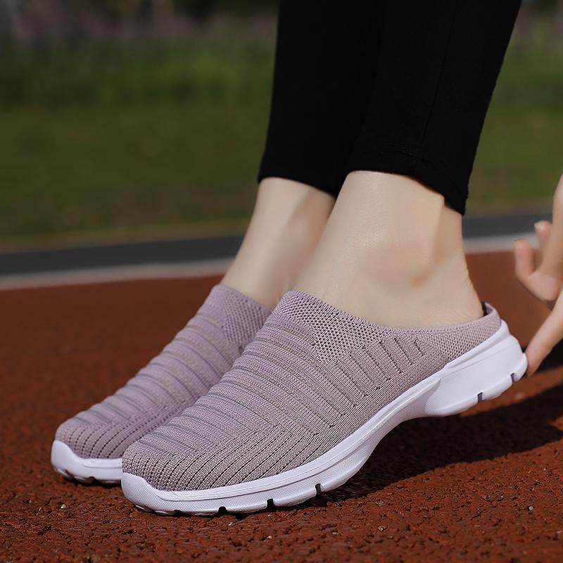 Women's Clogs Backless Walking Sneakers Summer Girls' Footwear Slip-on Mules Shoes Men Casual Travel Mule Slippers for Girl