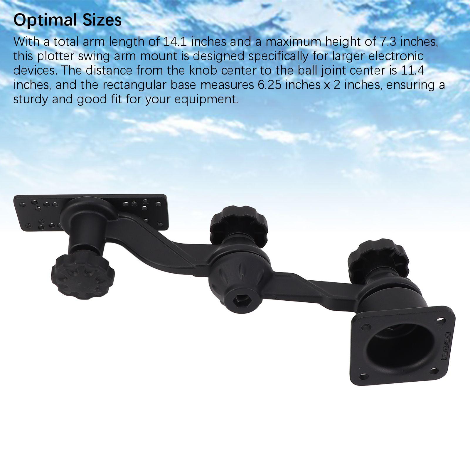 

Плоттер Наклонное Крепление 11,4 Дюйма Горизонтальные Крепления Кронштейн Эхолота с Панелью 6,25x2 дюйма