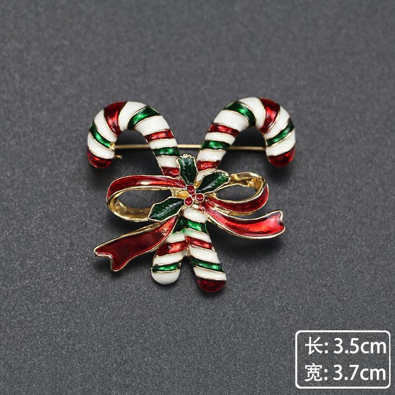 Christmas Brooch High-End Dripping Snowflake Bell Alloy Brooch Pin Accessories Christmas Brooch