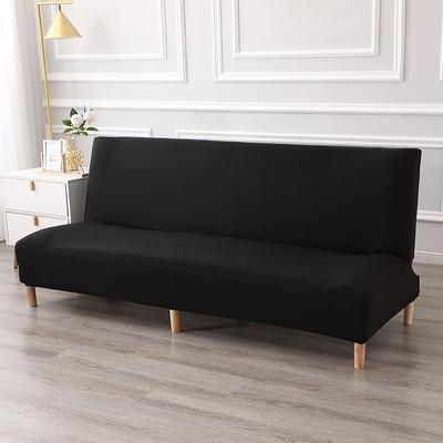 Klassischer, einfarbiger Sofabezug ohne Armlehnen, dehnbarer, allumfassender Klappsofabezug, Sofa mit Einbausofa