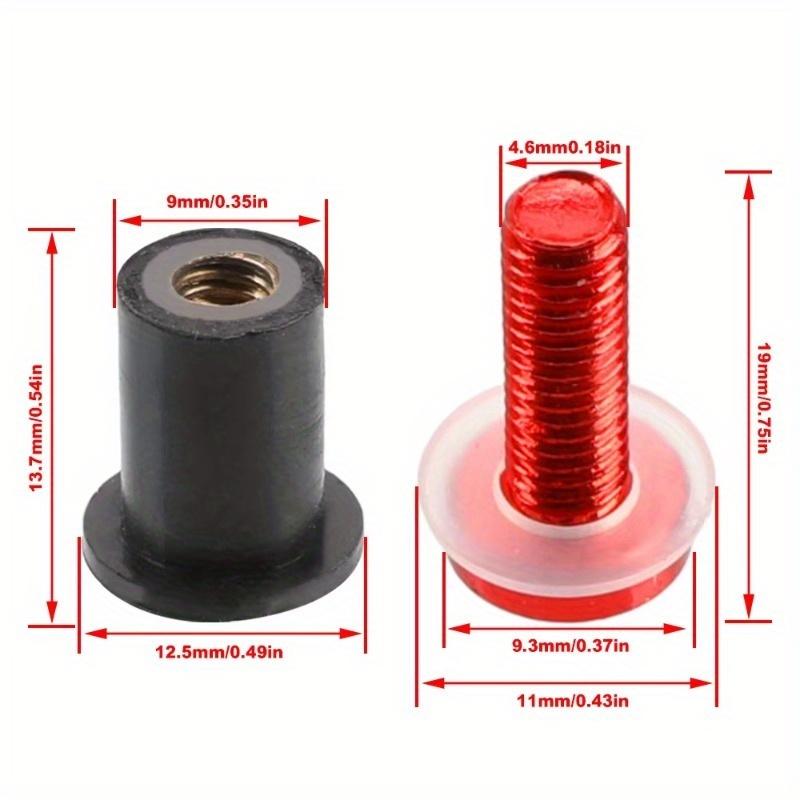 Tuercas de Fijación M5 Tornillos de Montaje para Parabrisas para Honda XL 650 600 700 1000 125V Transalp Varadero XRV 750 Aleación de Aluminio