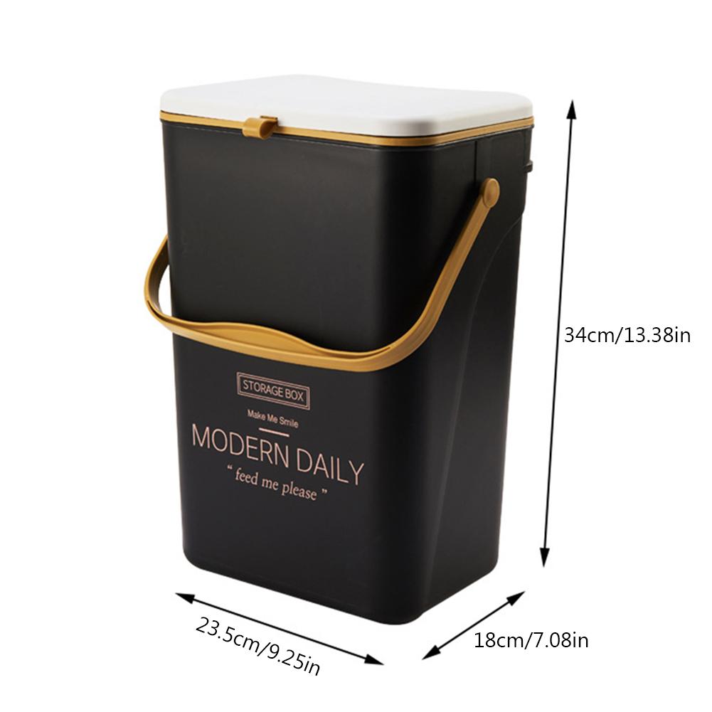 7/9.5/10/12L Trash Can with Lid Automatic Sensor Kitchen Trash Bin Footbed Mini Bin for Kitchen/Bedroom/Living Room/Office