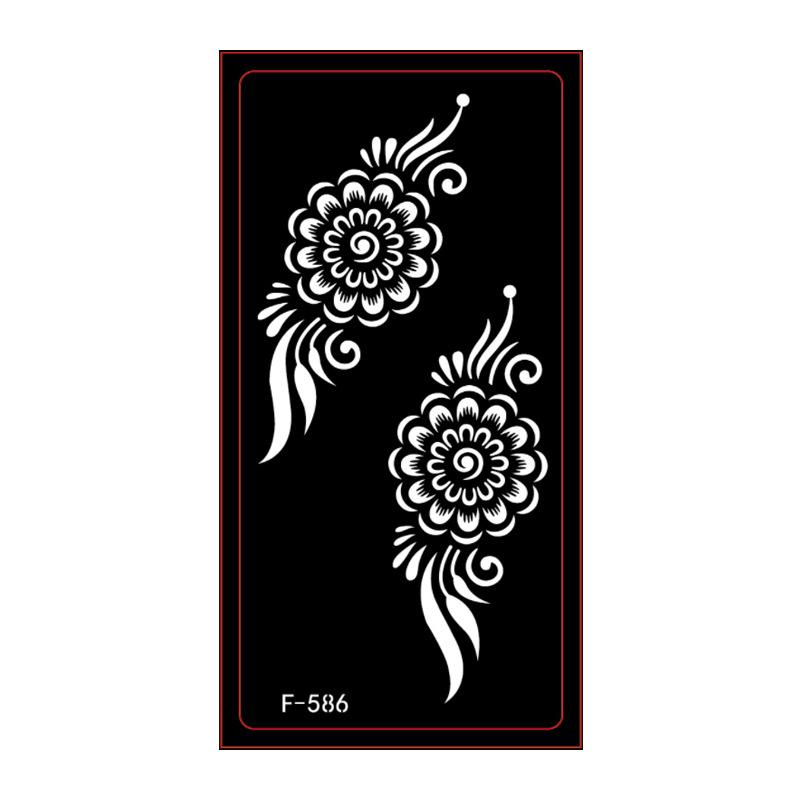 Pet Hollow Tattoo Template Middle East Indian Tattoo Sticker Body Painting Template Sticker Inkjet Painting