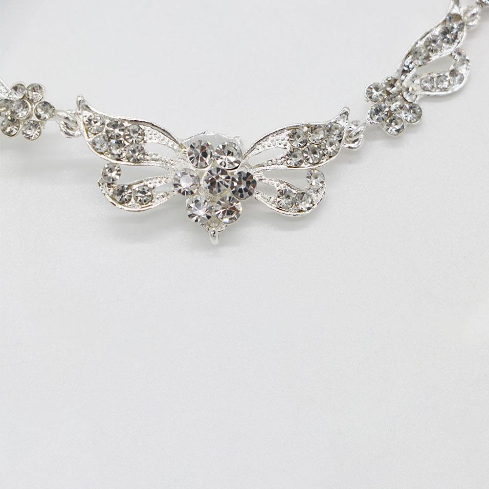 Temperament Wedding Jewelry Set Korean Style Earrings Necklace Earring Tiara Set Women Necklace