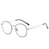 Stainless Steel Oval Prescription Glasses1.56 Aspherical Green Coated Nearsighted Metal Short-sight Eyewear 0 -0.5 -0.75 To -6.0
