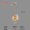 Italian Minimalist Glass Pendant Light for Bar, Study, Bedroom, or Bedside. Nordic Style, High-End, Simple Design.