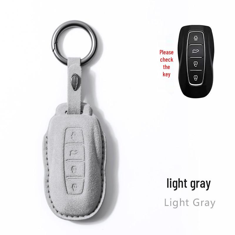 2022 Ford Territory Schlüsselhülle: Wildleder-Fernbedienungsschale mit Schnalle