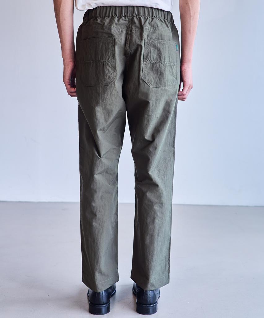 MANNERGRAM [Banset Japanese Imported Fabric] Formal Office Nylon Pants Loose Fit_Fit5 Khaki