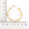 Nidin New Arrival Punk Style Screw Nut Small Angle Circle Overlapping Shaped Gold/Silver Color Ear Jewelry Earrings Party Gift