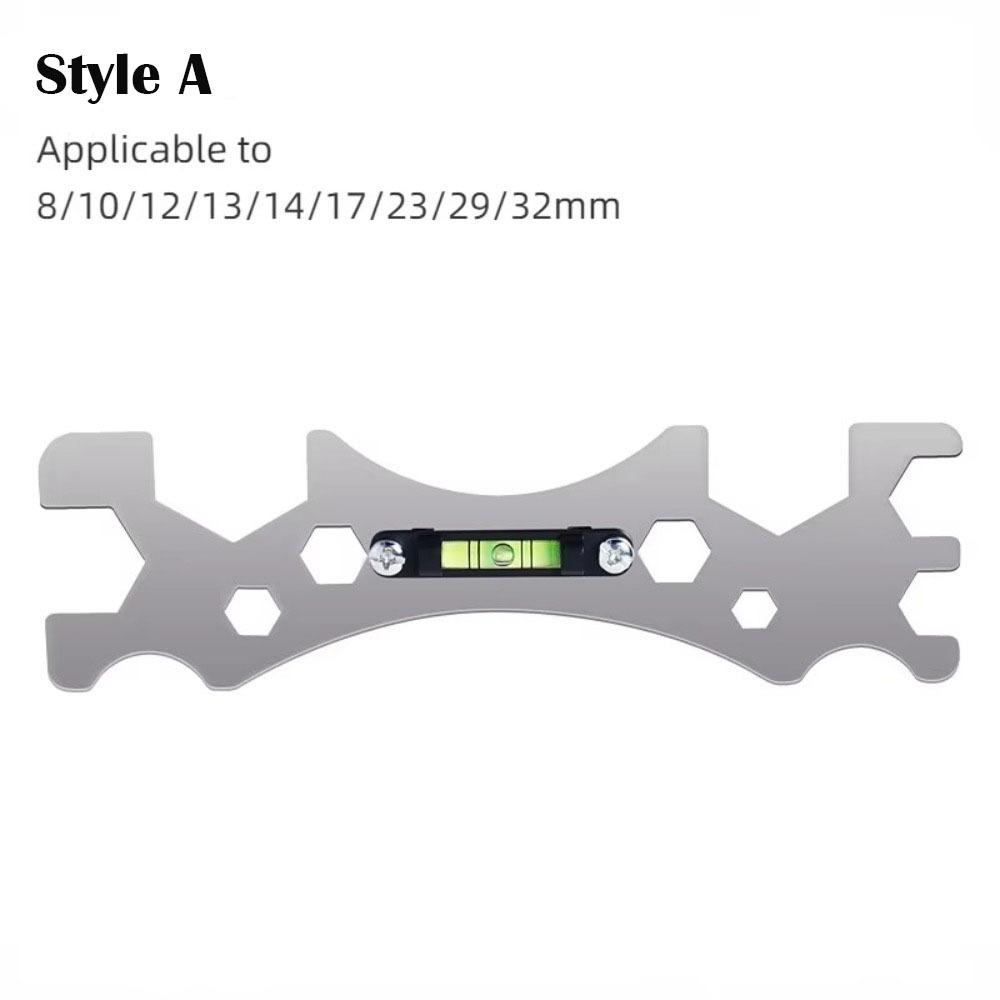 Thickened Hex Screws Wrench Design with Level Gauge Bend Angle Leveling Wrench  Universal