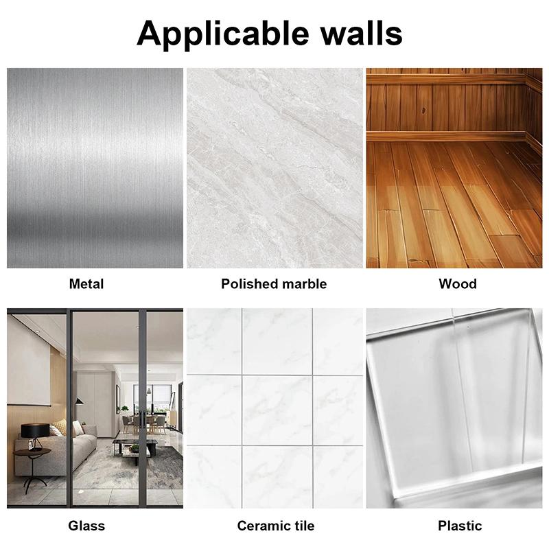 6/18Pcs Records Holder Acrylic Wall Mount Self Adhesive Album Disc Show Rack Clear Vinyl Display No Drill Storage Floating Shelf