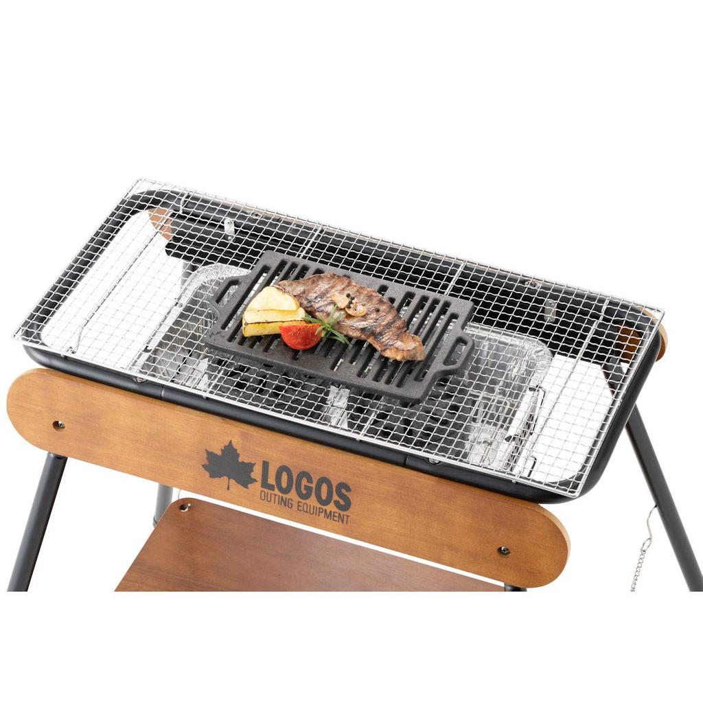 LOGOS Pyramid Iron Grill Roaster Wide x 16cm Deep x High 81064205, Black, Approx. 27.5cm 1.5cm