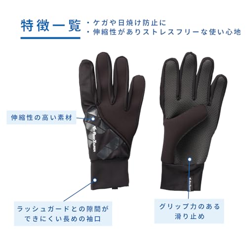 REEF TOURER Marine Gloves Surf Gloves Adult Size M Black RA0203