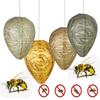 Practical Wasp Nest Decoy Hornets Deterrents Non-Toxic Fake Nest Bee Decoy Beehive Lanterns Hanging Patio Garden Repellent Traps