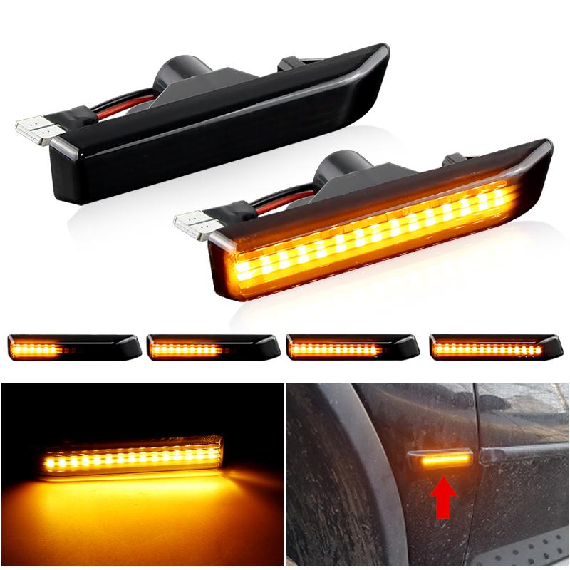 2PCS Canbus LED Dynamic Turn Signal Light For BMW X5 E53 3 Series E36 Side Marker Flasher Flowing Water Blinker Flashing LightTurn Signal 2