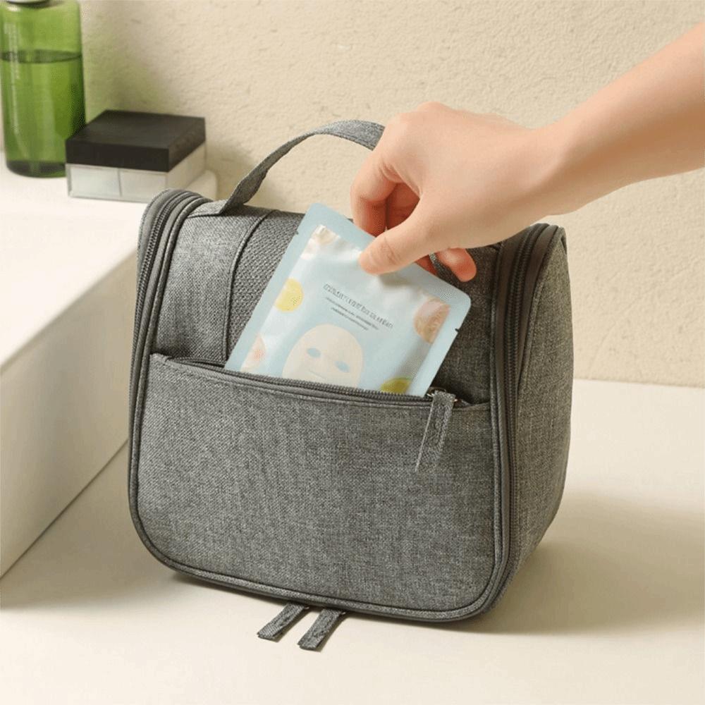 With Hanging Hook Travel Toiletry Bag Waterproof Travel Essentials Organizer Beautician Use