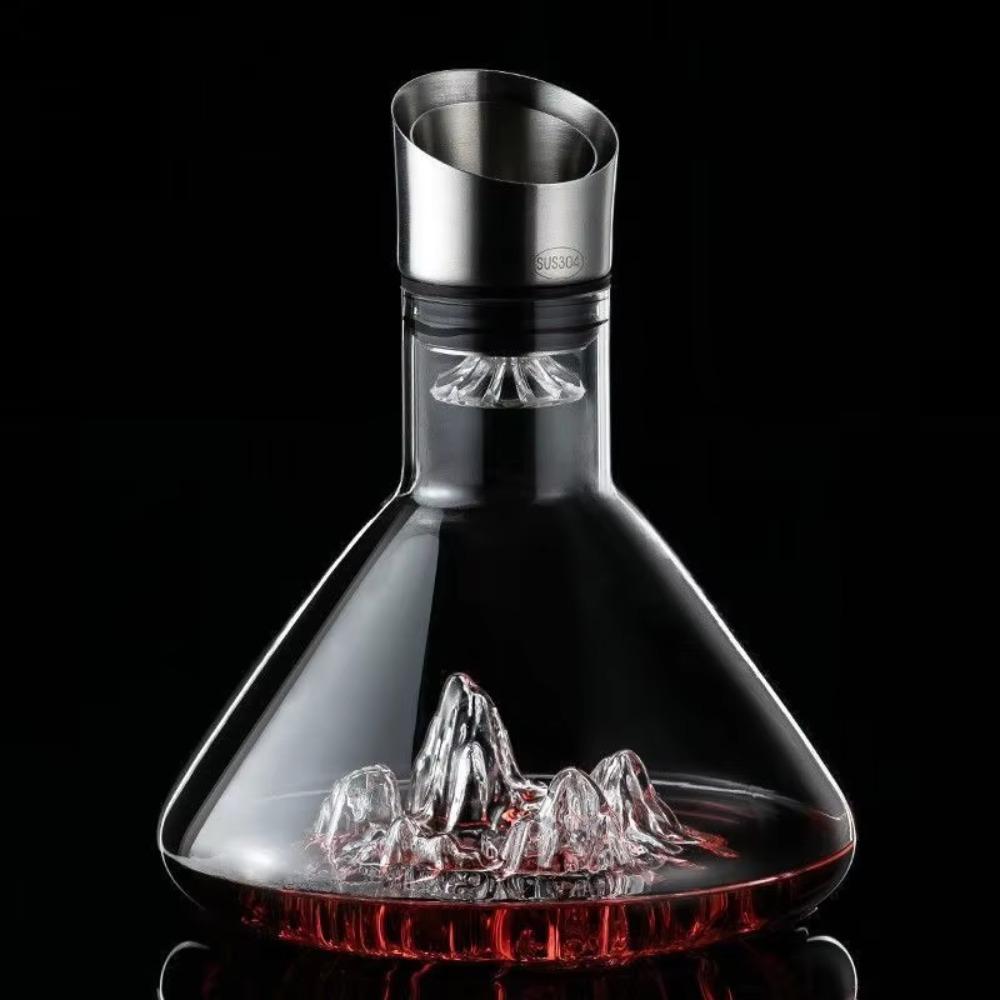 1500ml Wine Aerator Mountain Shaped Wine Aerating Pourer Iceberg Wine Decanter  Party