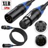 DMX512 XLR 5 Pin Male to XLR 5pin Female Interfaces DMX512 Cable Extension Line