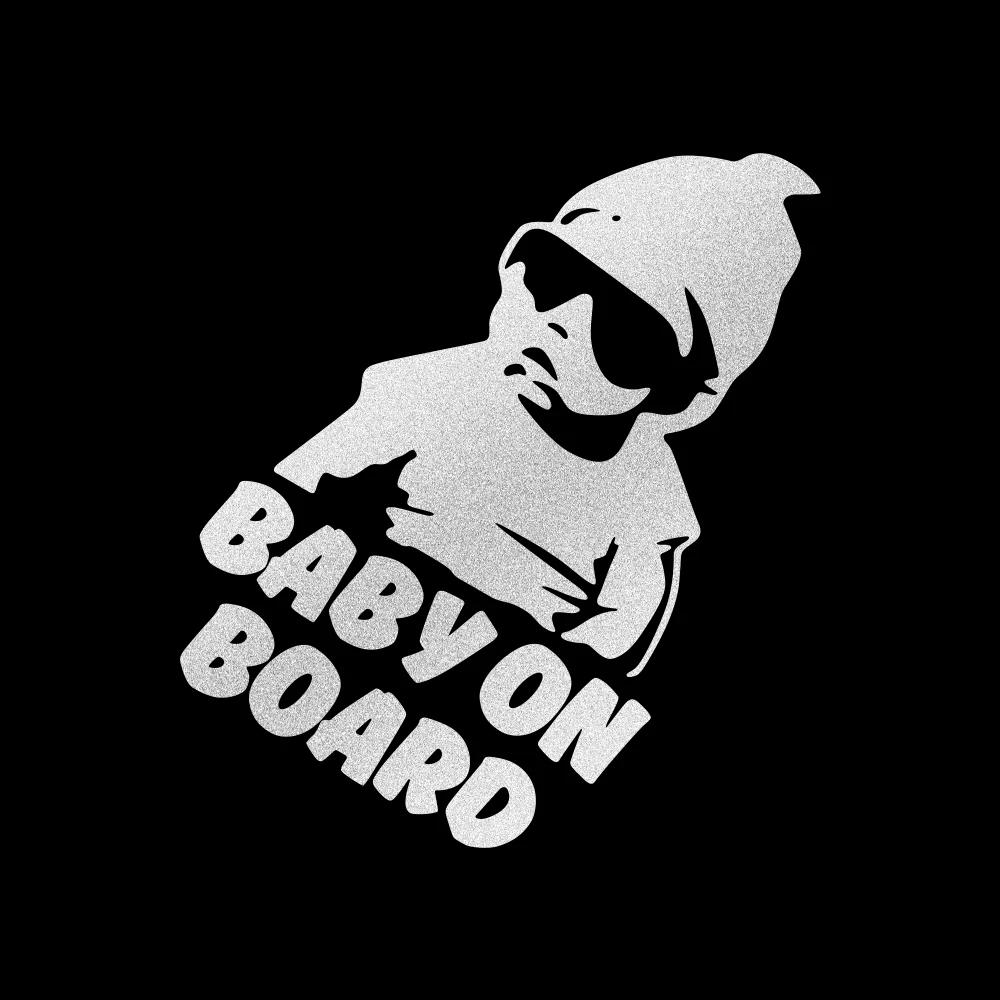 Baby on Board Car Stickers The Whole Body PVC Glue Sticker Funny Baby In Car Vinyl Decal DIY Auto Window Decoration