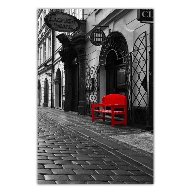 

Новый скандинавский городской пейзаж, модная картина на холсте, всемирно известный город, вид на улицу, постер, офис, гостиная, украшение для дома, фреска без рамки 40*50cm