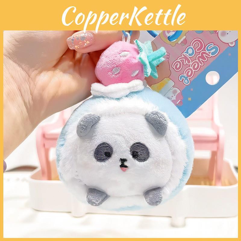 Cake Sweet Lively Plush Cake Roll Keychain Craftsmanship With Adorable Plush Animals