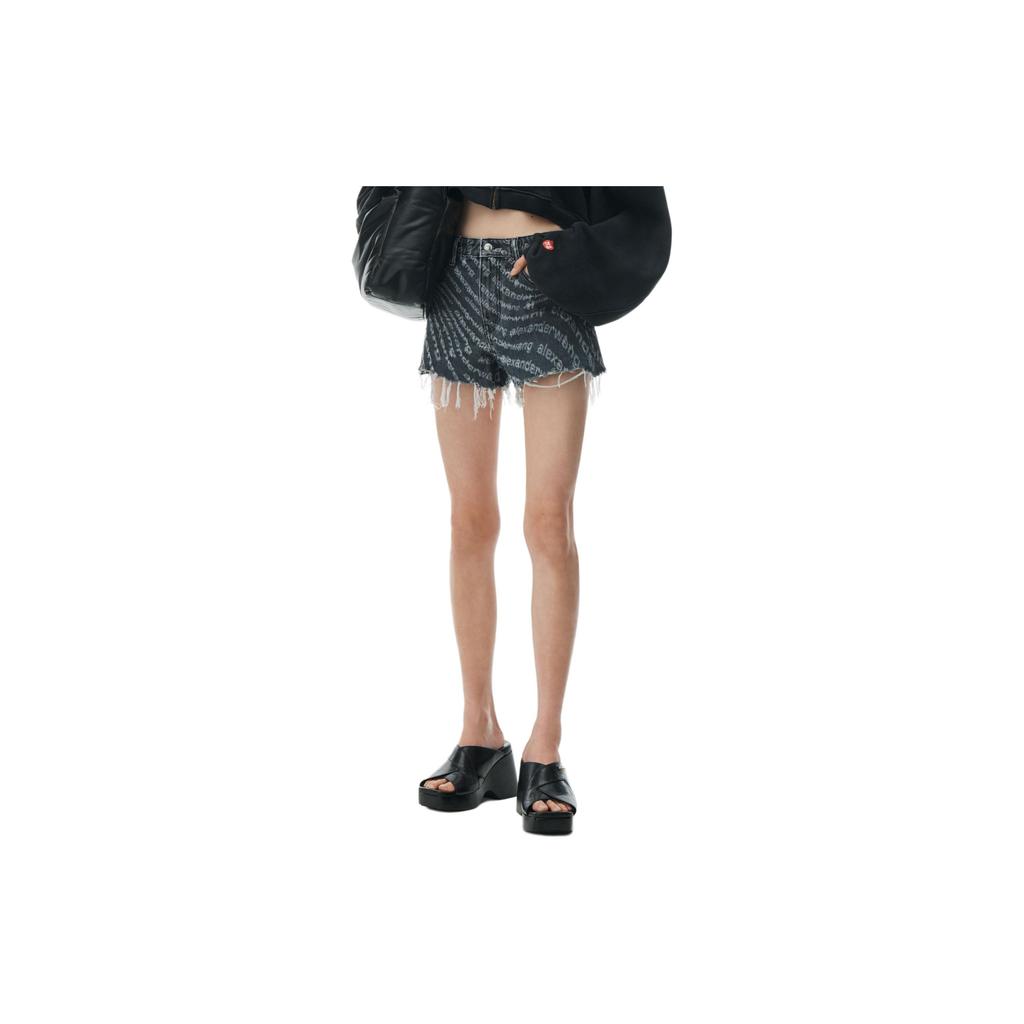 Alexander Wang SS24 Denim Shorts Women's Gray 4DC2244345-057