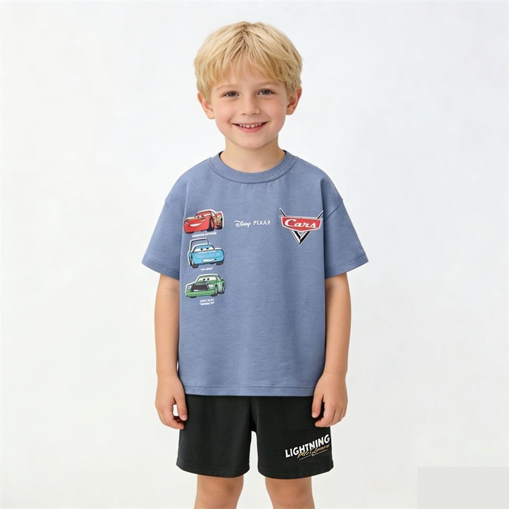 Casual Clothes Short Sleeve Shorts 2pcs Fashion Outfits Summer Trendy Costume For Boys Child New Style Cartoon Tees +Shorts 110