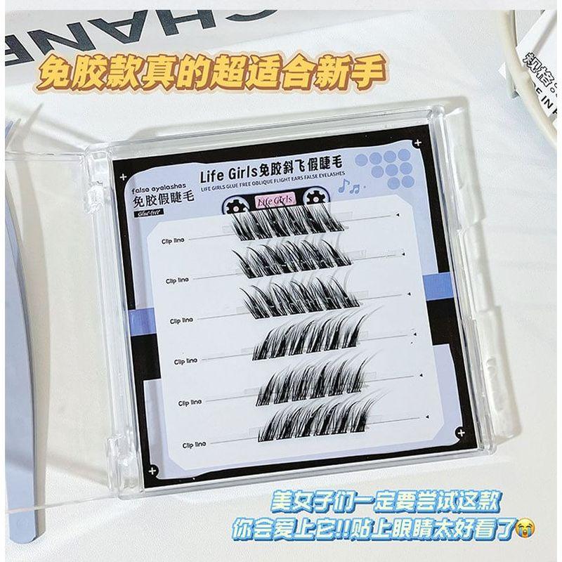 LuxeFlutter - Glue-free Fox Eye Multipack False Eyelashes Cluster