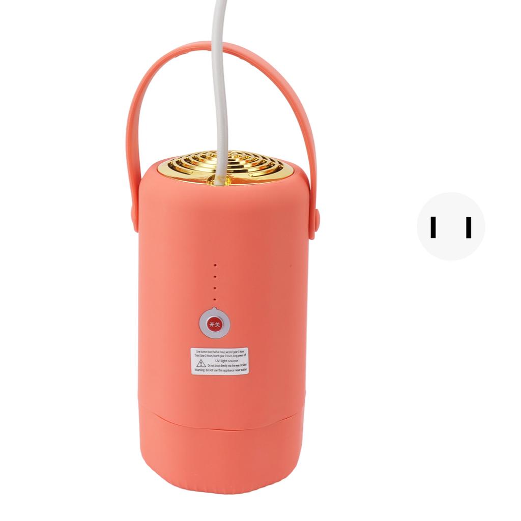 Portable Dryer Home Small Dryer Orange Portable Clothes Dryer for Home and Traveling US Plug 110V