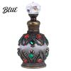Flacone Profumo Ricaricabile 15ML Flacone Lusso Vintage Olio Essenziale & Fragranza Contenitore Profumo Vuoto in Vetro Stile Arabo di Dubai per Viaggio Compatto