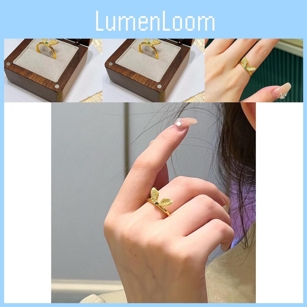 Stylish And Simple Rabbit Ear Open Ring Gorgeous Gold Plated Finger Accessory For Women