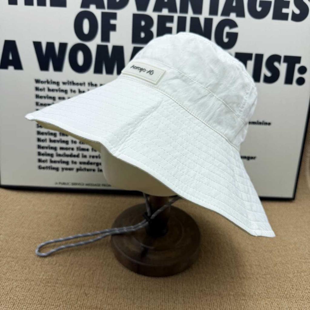 Outdoor Quick-drying Bucket Hat Men's and Women's Big Eaves Windproof Rope Mountaineering Anti-ultraviolet Sunshade Sunscreen Basin Hat Foldable