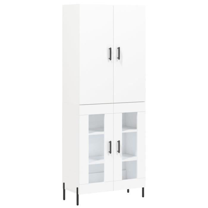 VidaXL Highboard White 69.5x34x180 Cm Engineered Wood 3195739