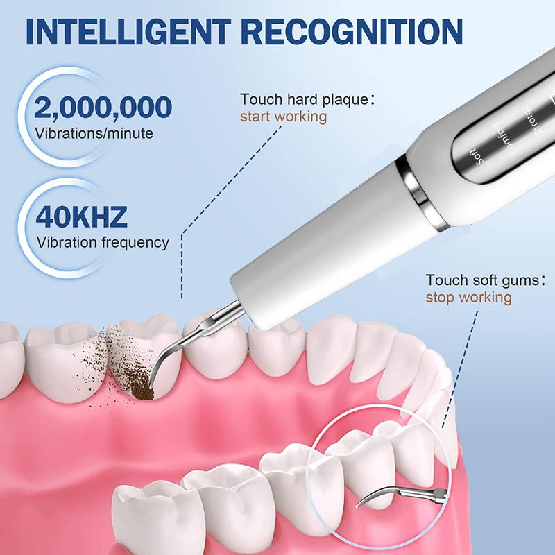 Ultrasonic Dental Scaler For Teeth Tartar Stain Tooth Calculus Remover Electric Sonic Teeth Plaque Cleaner Dental Stone Removal