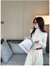 Women's Korean Style Soft Semi-High Neck Slim Fit Pullover Knit Sweater for Autumn and Winter