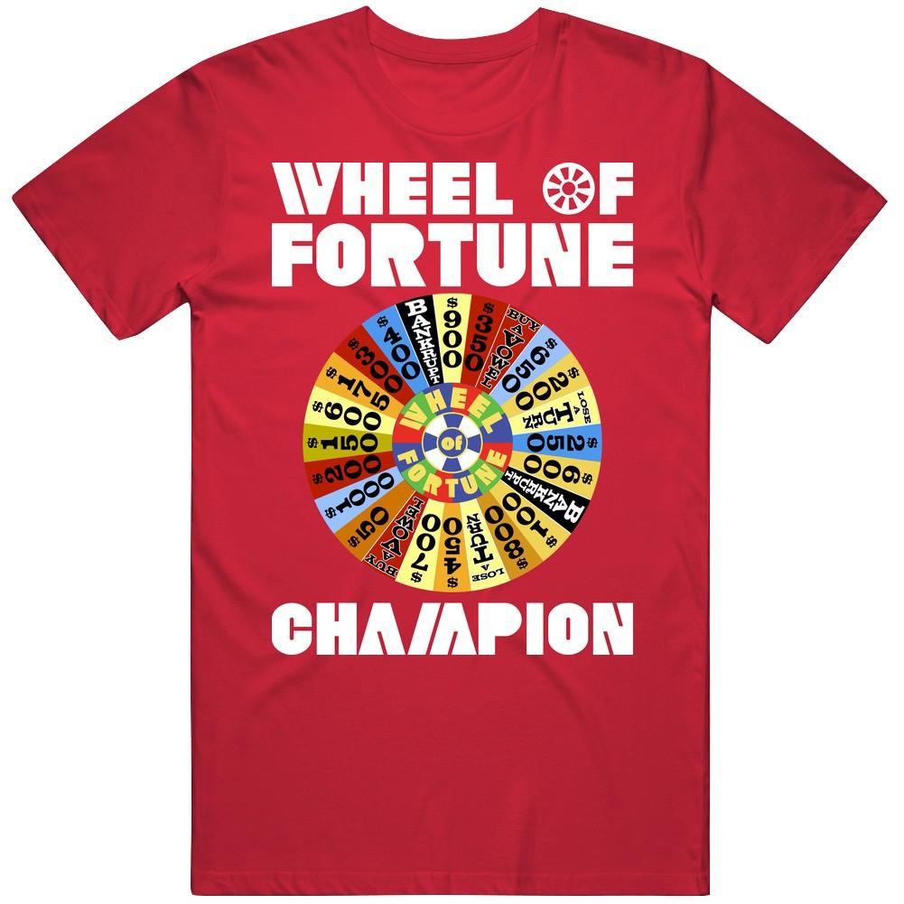 Wheel Of Fortune Champion Tv Game Show Retro T Shirt S разноцветный