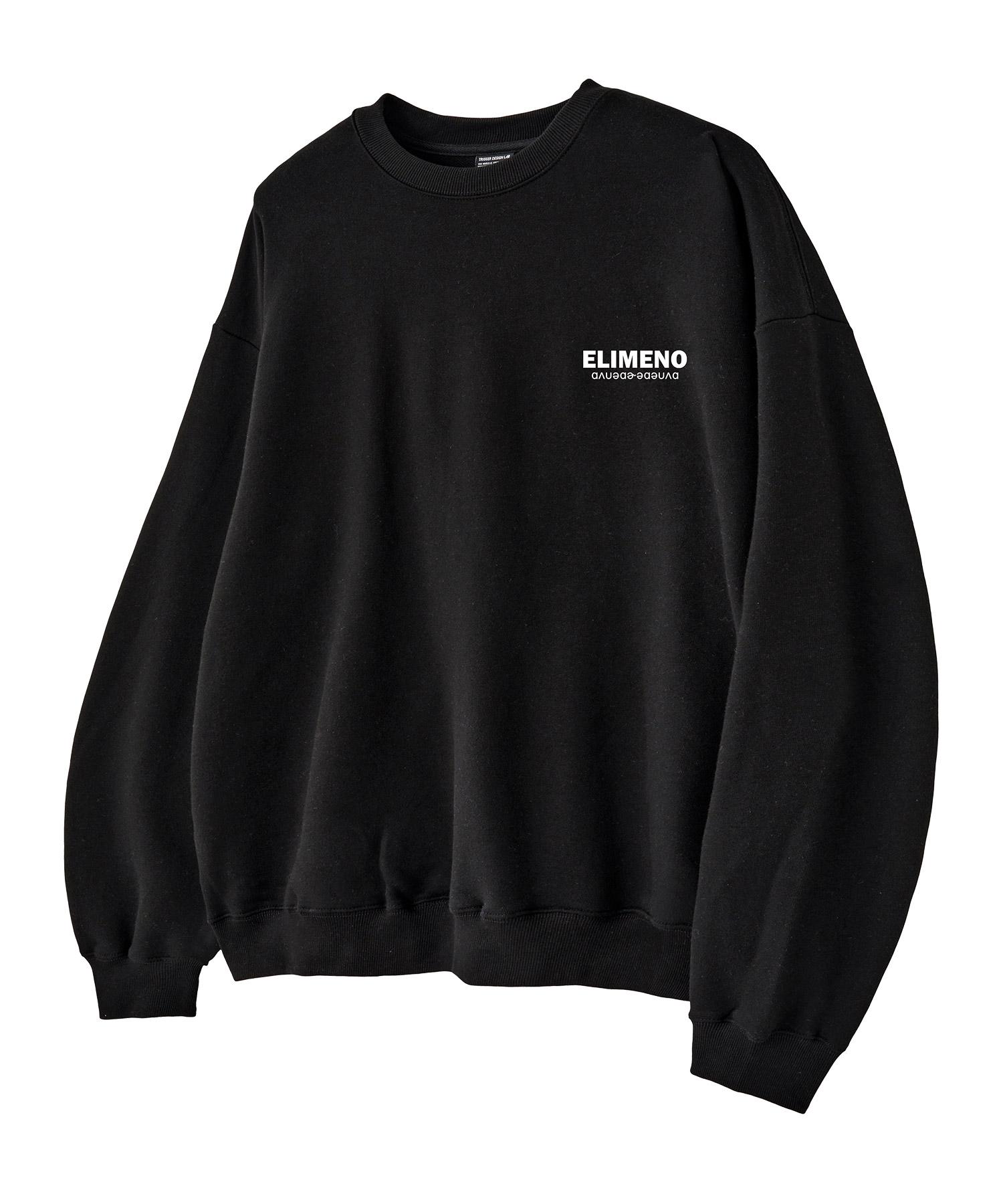 Elimeno El Базовая Оверсайз Толстовка с Логотипом Черная Black_Fleece/3