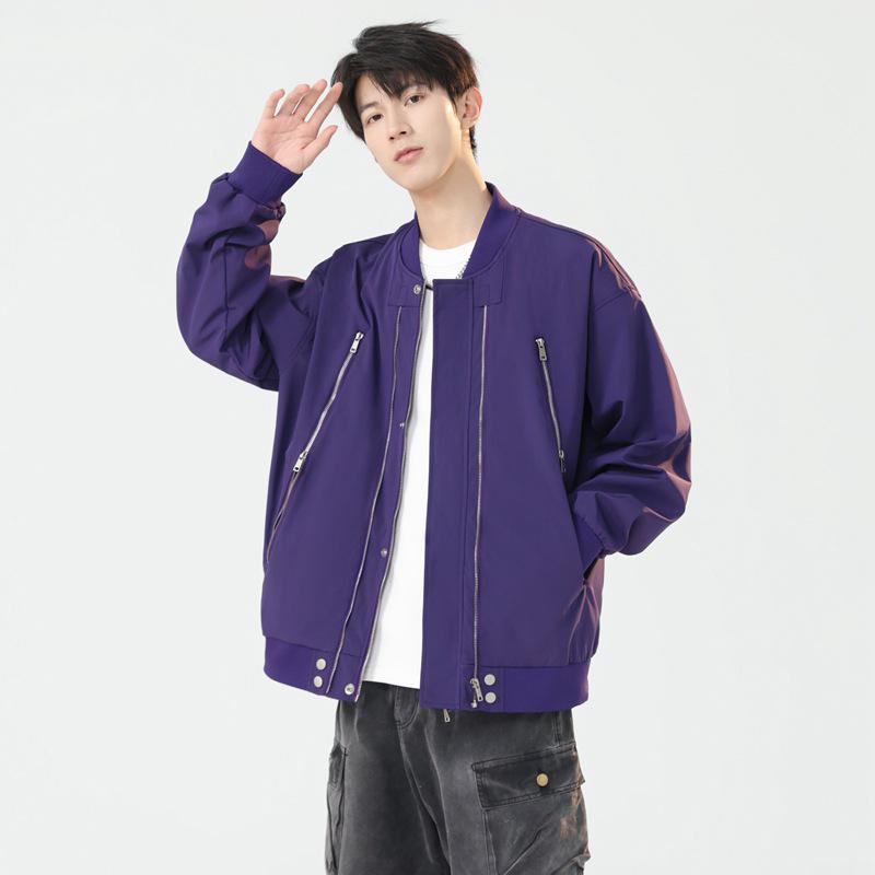 Мужская ретро американская бейсбольная куртка - Весна/Осень Свободная повседневная пилотский стиль 5XL