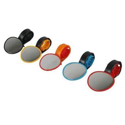 Universal Bicycle Bar End Back Mirror Adjustable 360° Rotation Rear View Mirror Round Bike Mirror Clip for MTB Rode Bike