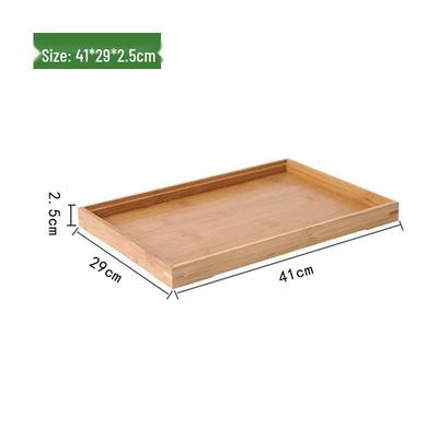ZISIZ Bambusový dřevěný víceúčelový servírovací podnos